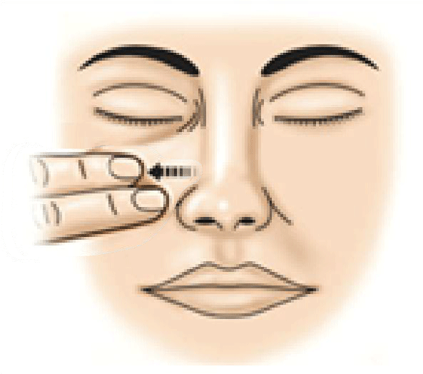 呼吸テストの方法コットル・マヌーバ